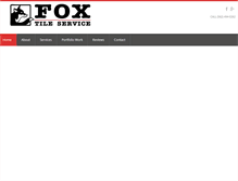 Tablet Screenshot of foxtileservice.com
